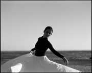 Frédéric Lavilotte-Rolle Photographe Bordeaux - Blog post: Clara - Portrait danseuse argentique moyen format noir et blanc